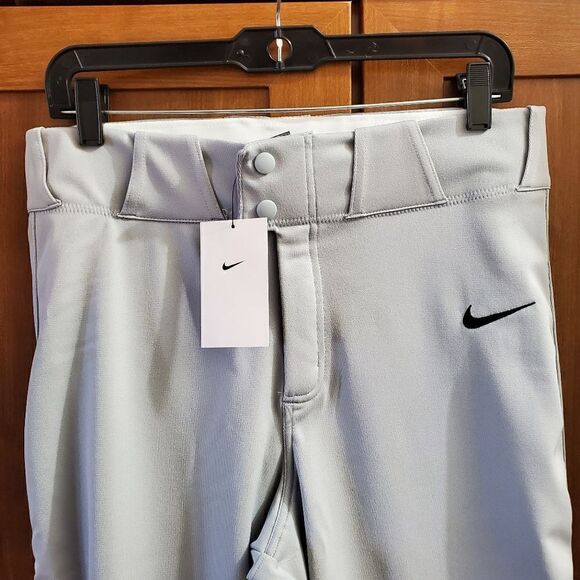 Nike Vapor Baseball Pants Grey Mens Sz Medium BQ6432-052 Gray NWT - Picture 3 of 9
